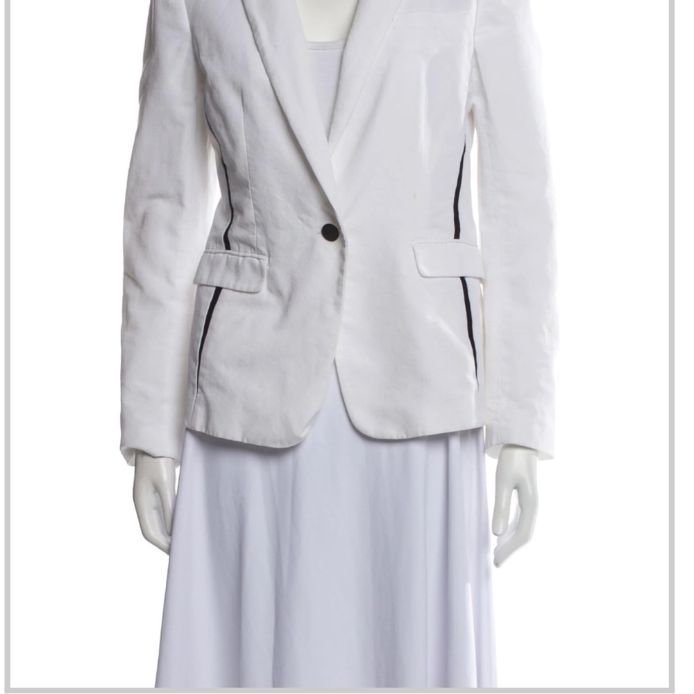 Rag and Bone White Jacket with black details